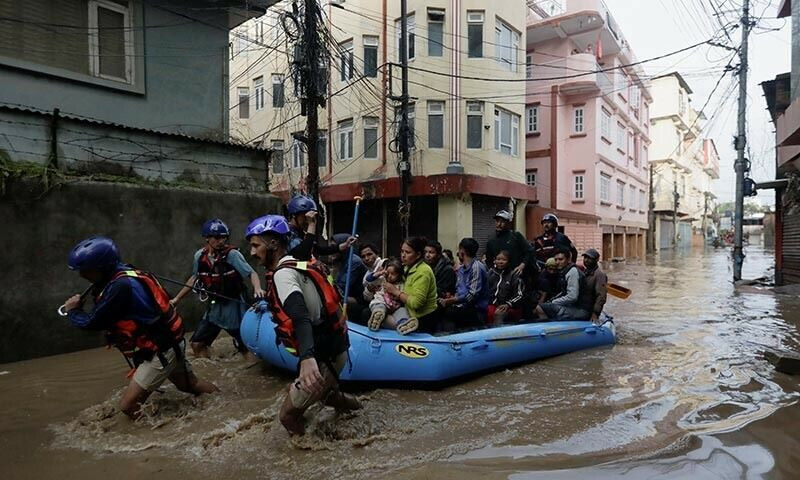 尼泊尔暴雨持续，洪水和山体滑坡造成66人死亡